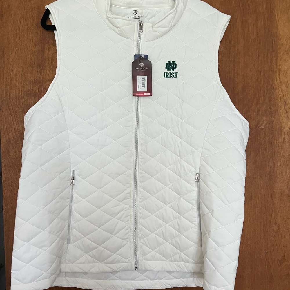Notes Dame Vest - NWT - Zippers- XXL Women - Pockets